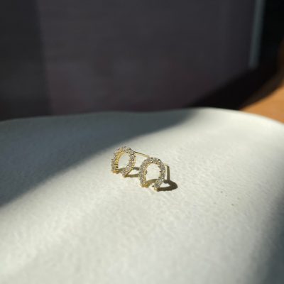 925銀｜Petit 51｜馬蹄耳釘