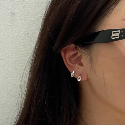 925銀｜Petit 110｜水滴耳釘