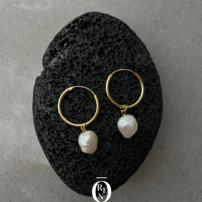 925銀｜Pearl Drop Earrings 118｜淡水珍珠