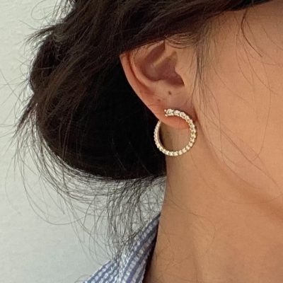 黃銅｜Grand Élégance 172｜鋯石耳釘