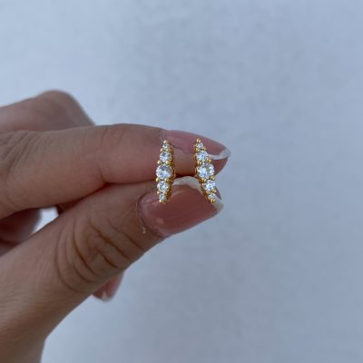 黃銅｜Petit+ 174｜米粒耳釘