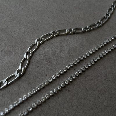 不鏽鋼｜Moyen 10｜拼接鎖骨鍊