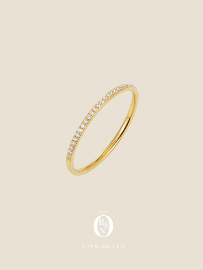 Ring001｜防水｜鋯石線戒