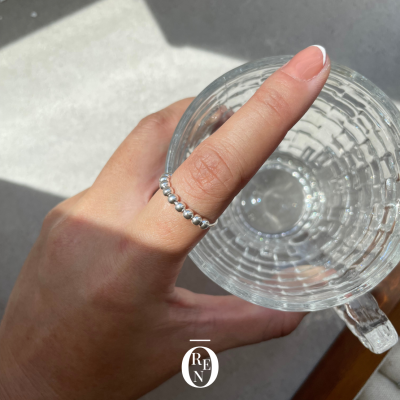 Ring026｜925銀｜滾動珠珠