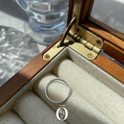 Ring030｜925銀｜圓邊素面尾戒