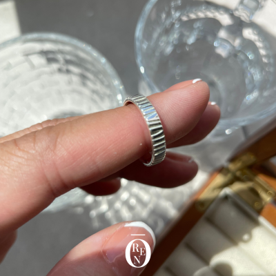 Ring032｜925銀｜寬面尾戒