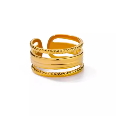 Ring077｜防水｜寬版鏤空戒