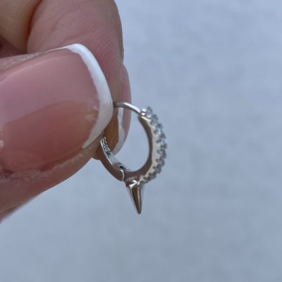 925銀｜Petit 162｜鉚釘耳圈