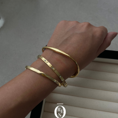 不鏽鋼｜Bangle Bracelet 65｜卡扣手環