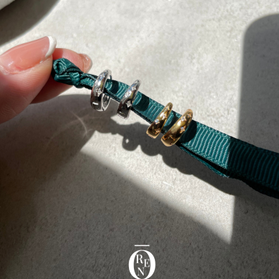 925銀｜Petit 188｜滿天星鋯石耳圈