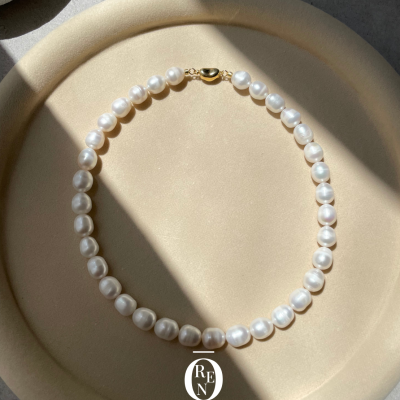 天然貝珠｜Princess 197｜大米珠項鍊11-12