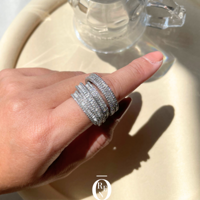 Ring111｜銅｜Crystal方糖戒