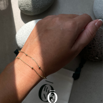 銅｜Chain Bracelet  39｜雙層細鍊