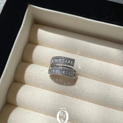 Ring112｜銅｜Crystal 雙層戒