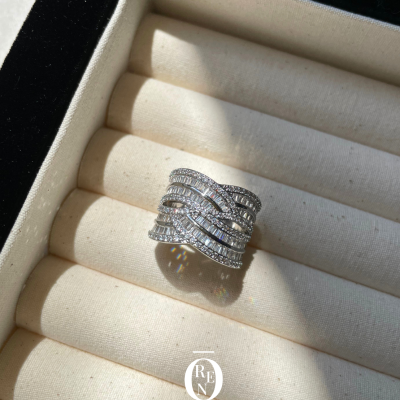 Ring113｜銅｜Crystal 旋繞戒