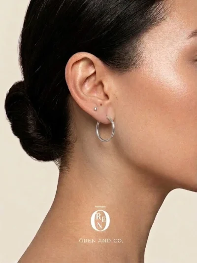 925銀｜Endless Hoop 109｜無縫耳圈