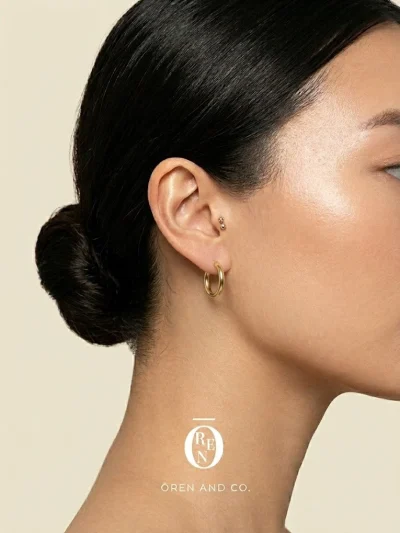 925銀｜Endless Hoop 114｜無縫耳圈