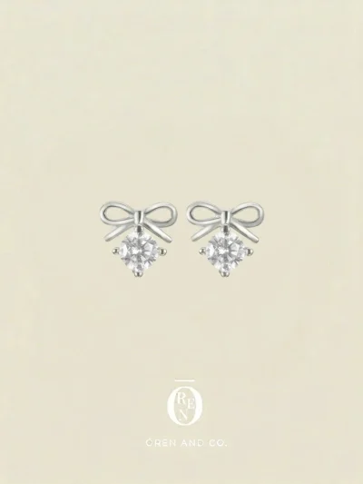 925銀｜Petit 186｜mini蝴蝶結耳釘