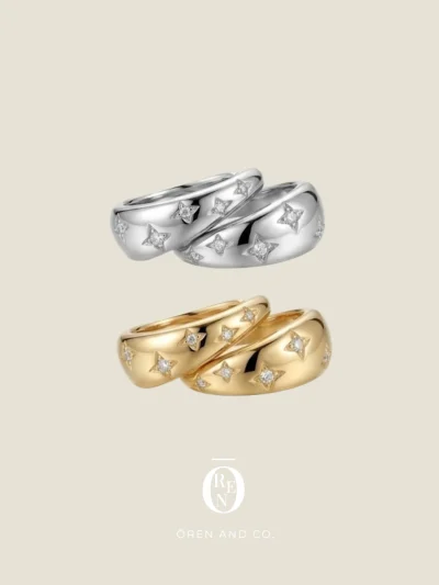 925銀｜Petit 188｜滿天星鋯石耳圈