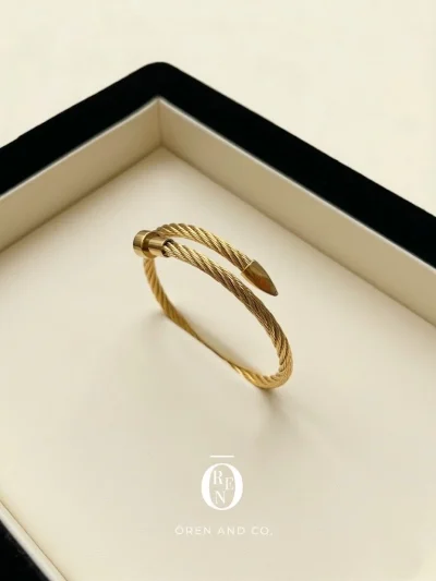 不鏽鋼｜Open Bangle 66｜開口手環 - 金色