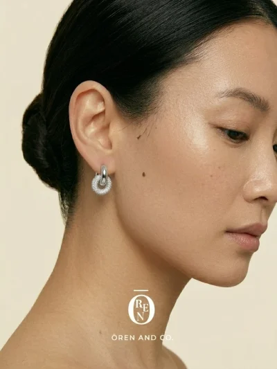 黃銅｜Double Hoop 73｜耳圈