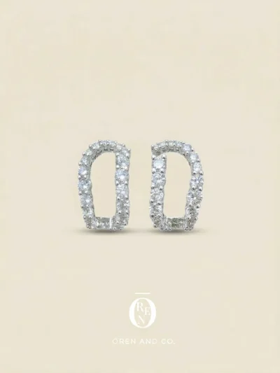 黃銅｜Grand Élégance 167｜輕奢鋯石耳釘