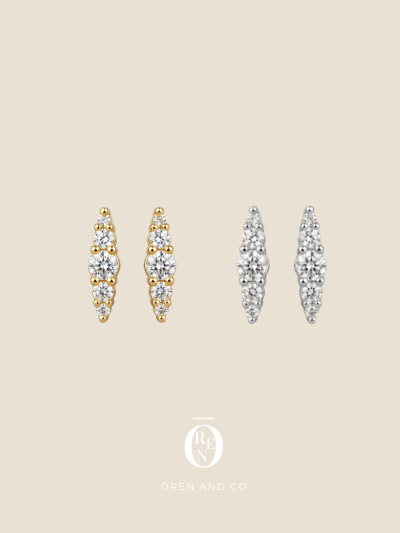 黃銅｜Petit+ 174｜米粒耳釘