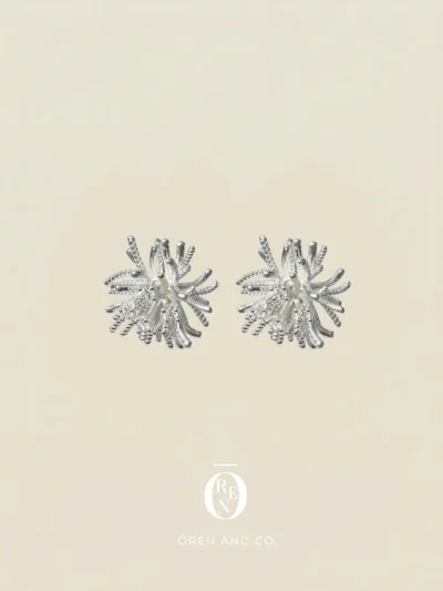 環保銅｜Moyen 184｜綻放煙花耳釘