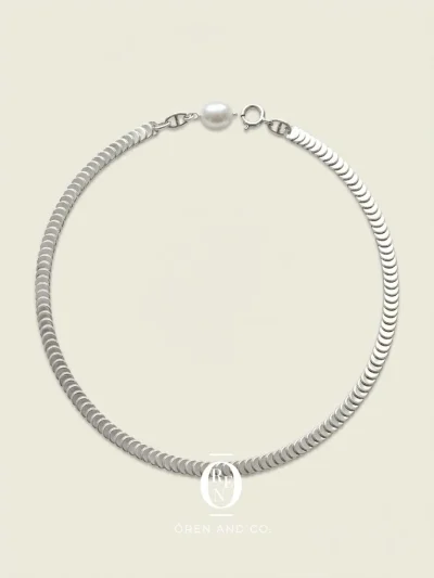 環保銅｜Princess 95｜銀霧珍珠項鍊