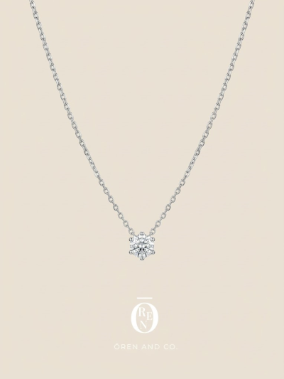 925銀｜Princess 114｜單鑽項鍊