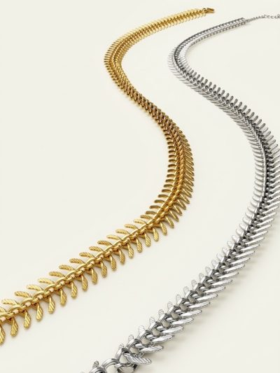 不鏽鋼｜Moyen 61｜魚骨鍊