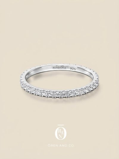 Ring046｜黃銅｜極細滿鑽線戒