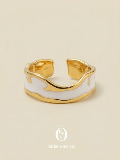 Ring063｜黃銅｜不規則開口戒