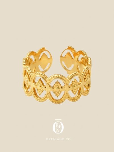 Ring075｜防水｜復古蕾絲戒指