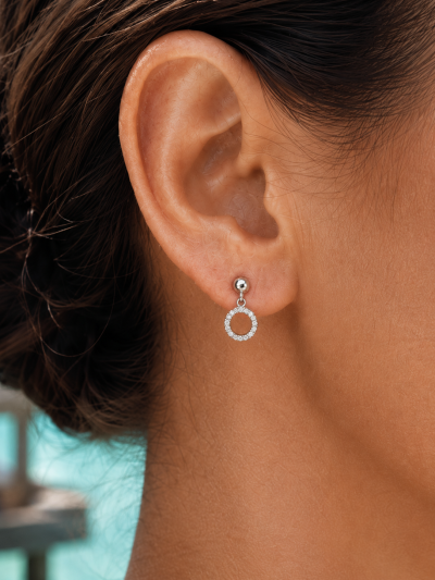 925銀｜Halo Earrings 48｜光圈耳環