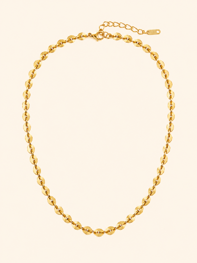不鏽鋼｜Laurel Necklace 217｜桂冠葉項鍊 - 金色