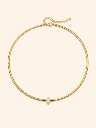 不鏽鋼｜Hera Necklace 218｜赫拉鎖骨鍊 - 金色